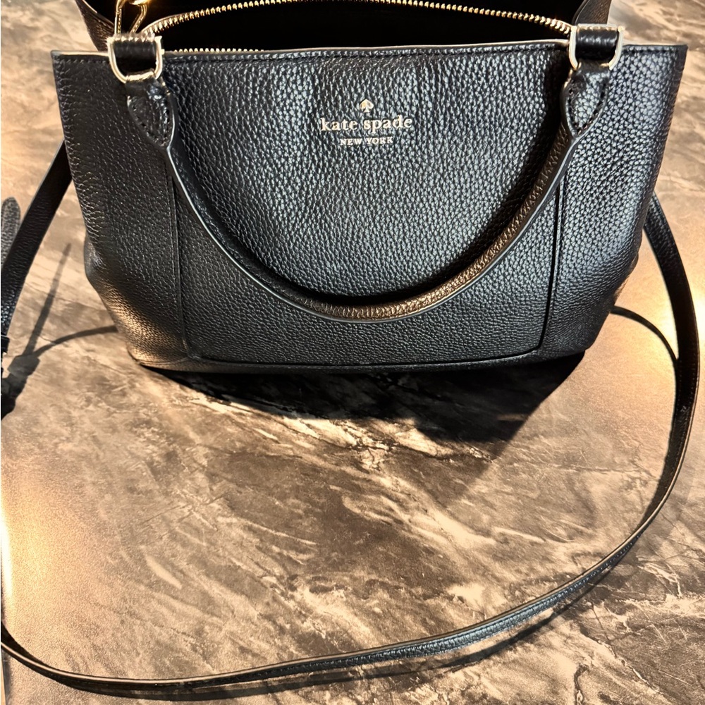 Kate Spade Black Pebbled Leather Shoulder Bag